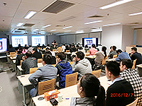 Students and staff members of CUHK gather at the lecture venue for the CAE Academicians’ Lecture Series